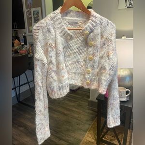 Urban Outfitters Cropped Knit Cardigan